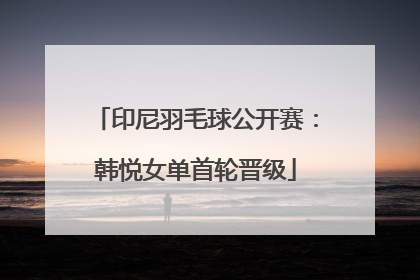 印尼羽毛球公开赛：韩悦女单首轮晋级