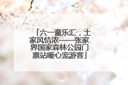 六一童乐汇，土家风情浓——张家界国家森林公园门票站暖心宠游客