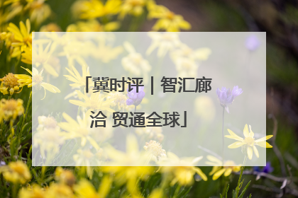 冀时评｜智汇廊洽 贸通全球