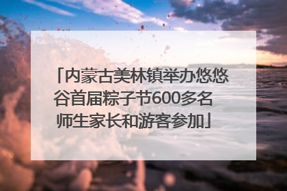 内蒙古美林镇举办悠悠谷首届粽子节600多名师生家长和游客参加