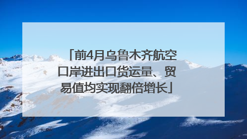 前4月乌鲁木齐航空口岸进出口货运量、贸易值均实现翻倍增长