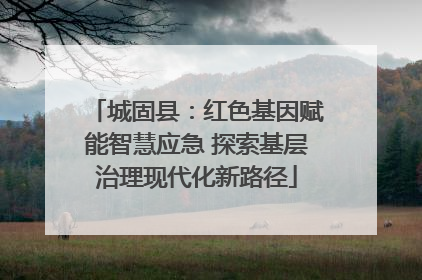 城固县：红色基因赋能智慧应急 探索基层治理现代化新路径