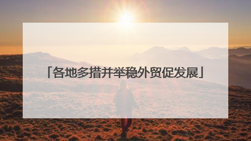 各地多措并举稳外贸促发展