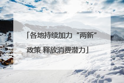 各地持续加力“两新”政策 释放消费潜力