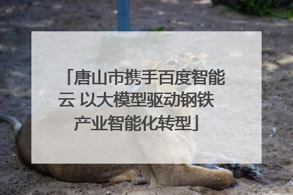 唐山市携手百度智能云 以大模型驱动钢铁产业智能化转型