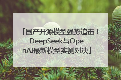 国产开源模型强势追击！DeepSeek与OpenAI最新模型实测对决
