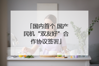 国内首个 国产民机“双友好”合作协议签署