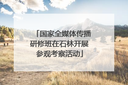 国家全媒体传播研修班在石林开展参观考察活动