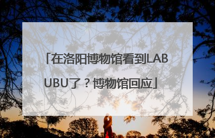 在洛阳博物馆看到LABUBU了？博物馆回应
