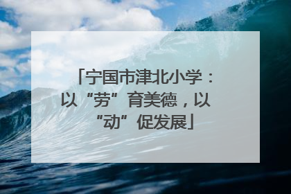 宁国市津北小学：以“劳”育美德，以“动”促发展
