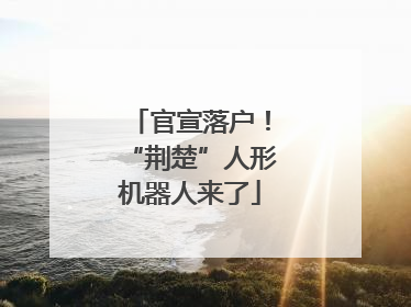 官宣落户！“荆楚”人形机器人来了