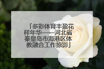 多彩体育丰盈花样年华——河北省秦皇岛市海港区体教融合工作掠影