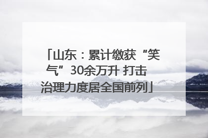 山东：累计缴获“笑气”30余万升 打击治理力度居全国前列