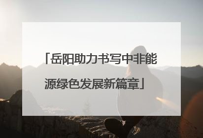 岳阳助力书写中非能源绿色发展新篇章