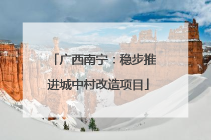 广西南宁：稳步推进城中村改造项目
