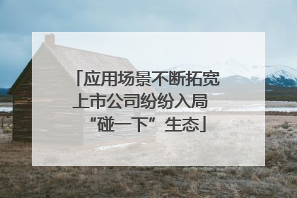 应用场景不断拓宽 上市公司纷纷入局“碰一下”生态