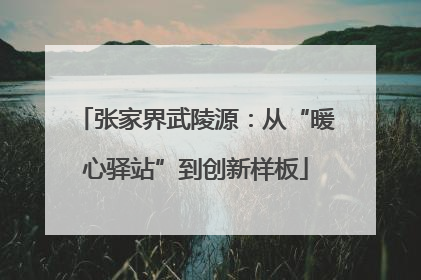 张家界武陵源：从“暖心驿站”到创新样板