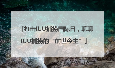 打击IUU捕捞国际日，聊聊IUU捕捞的“前世今生”