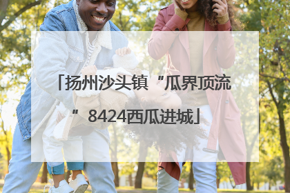 扬州沙头镇“瓜界顶流”8424西瓜进城