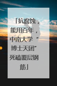 抗腐蚀，能用百年，中南大学“博士天团”死磕覆层钢筋