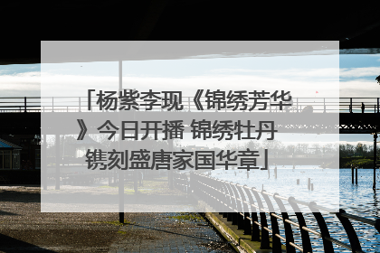 杨紫李现《锦绣芳华》今日开播 锦绣牡丹镌刻盛唐家国华章
