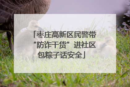 枣庄高新区民警带“防诈干货”进社区 包粽子话安全