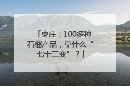 枣庄：100多种石榴产品，靠什么“七十二变”？