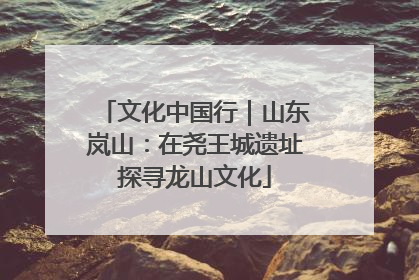 文化中国行｜山东岚山：在尧王城遗址探寻龙山文化
