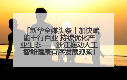 新华全媒头条丨加快赋能千行百业 持续优化产业生态——浙江推动人工智能健康有序发展观察