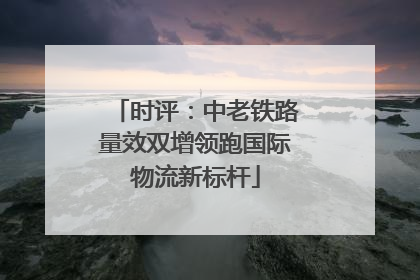 时评：中老铁路量效双增领跑国际物流新标杆