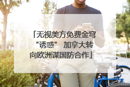 无视美方免费金穹“诱惑” 加拿大转向欧洲谋国防合作