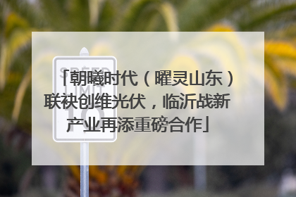 朝曦时代（曜灵山东）联袂创维光伏，临沂战新产业再添重磅合作