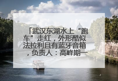 武汉东湖水上“跑车”走红，外形酷似法拉利且有蓝牙音箱，负责人：高峰期一两百人排队