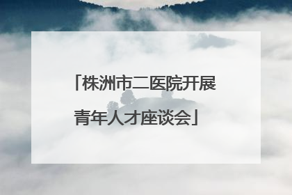 株洲市二医院开展青年人才座谈会