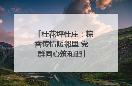 桂花坪桂庄：粽香传情暖邻里 党群同心筑和谐