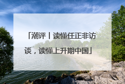 潮评丨读懂任正非访谈，读懂上升期中国
