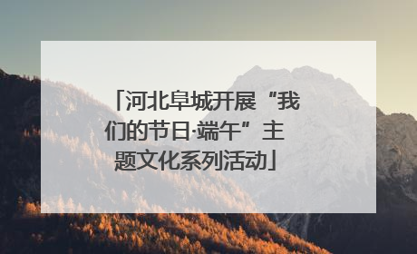 河北阜城开展“我们的节日·端午”主题文化系列活动