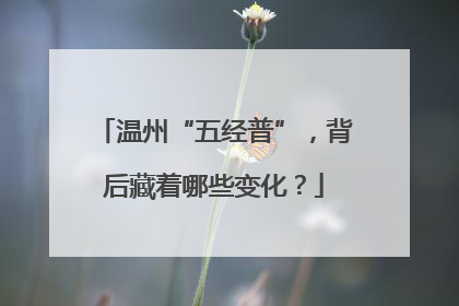 温州“五经普”，背后藏着哪些变化？