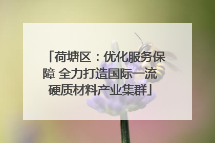 荷塘区：优化服务保障 全力打造国际一流硬质材料产业集群