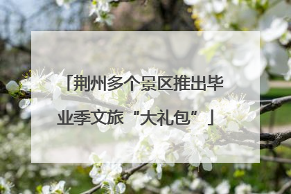 荆州多个景区推出毕业季文旅“大礼包”
