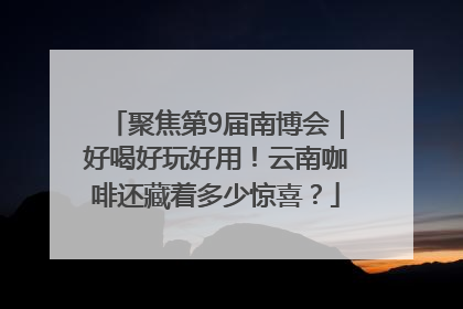 聚焦第9届南博会｜好喝好玩好用！云南咖啡还藏着多少惊喜？