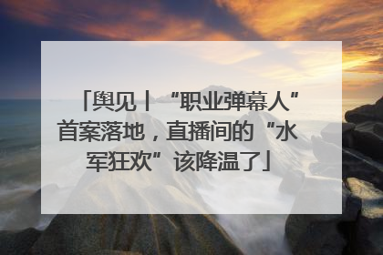 舆见丨“职业弹幕人”首案落地，直播间的“水军狂欢”该降温了
