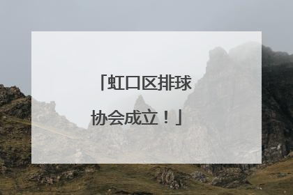 虹口区排球协会成立！