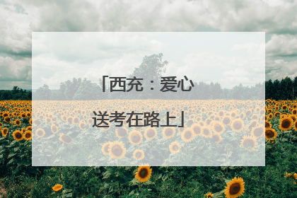 西充：爱心送考在路上