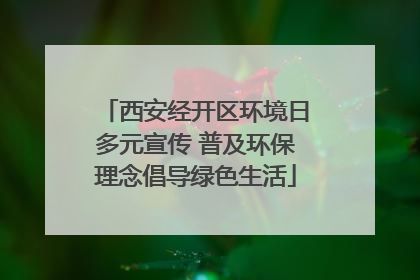 西安经开区环境日多元宣传 普及环保理念倡导绿色生活