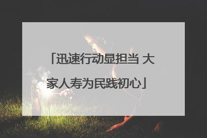 迅速行动显担当 大家人寿为民践初心