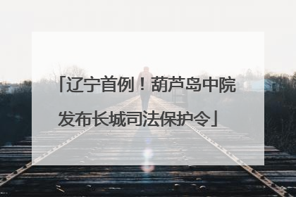 辽宁首例！葫芦岛中院发布长城司法保护令