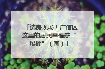 选房现场！广信区这里的居民幸福感“爆棚”（图）