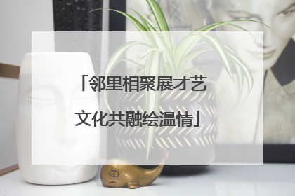 邻里相聚展才艺 文化共融绘温情