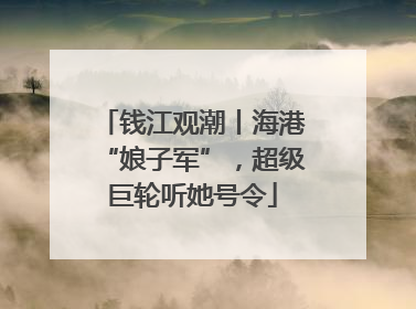 钱江观潮丨海港“娘子军”，超级巨轮听她号令